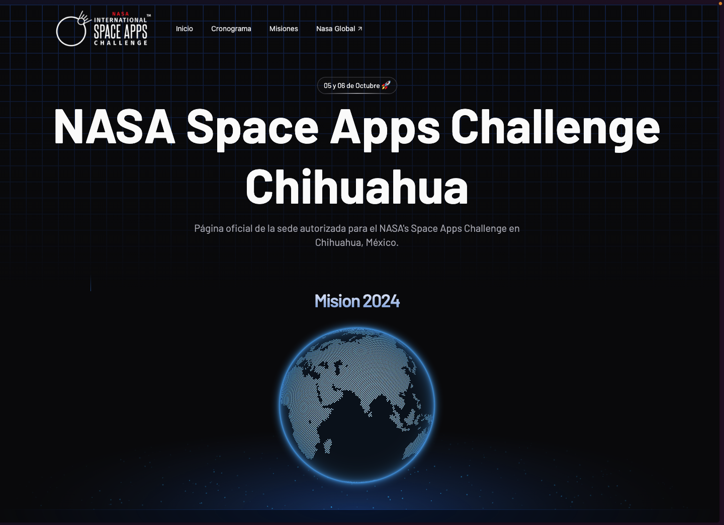 An image of the NASA Space Apps Chihuahua project.